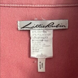 Lillie Rubin Pink Women Jeans